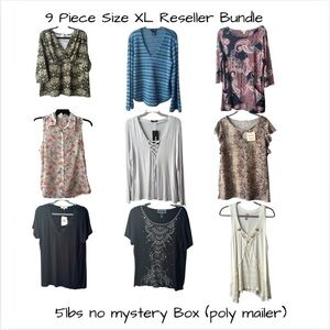 Reseller bundle 9 size XL Top paisley striped studs birds reptile boho